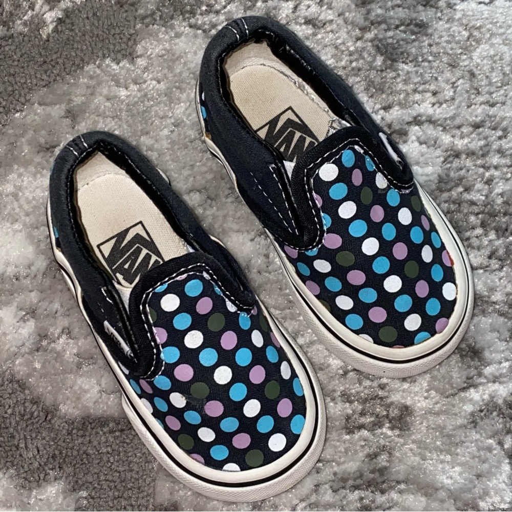 Vans Polka Dot Slip On Shoes Size 5